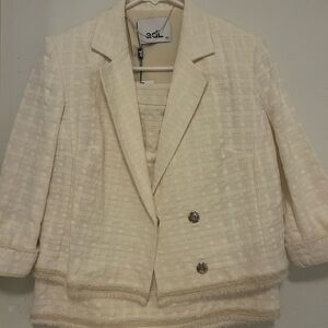 Elegant Cream Blazer by